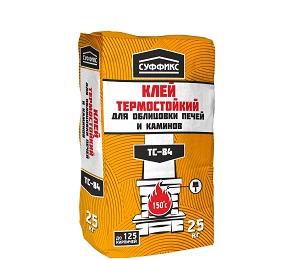 Клей для печей и каминов Суффикс ТС-84, 25 кг