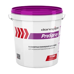 Шпаклевка полимерная финишная Danogips ProSpray, 15 л / 25 кг