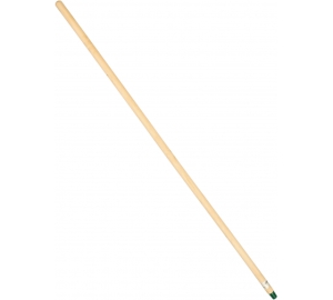 Черенок для метел деревянный с пластиковой резьбой 1200 мм