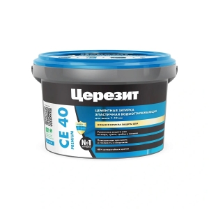 Затирка Церезит CE 40 серая, 2 кг