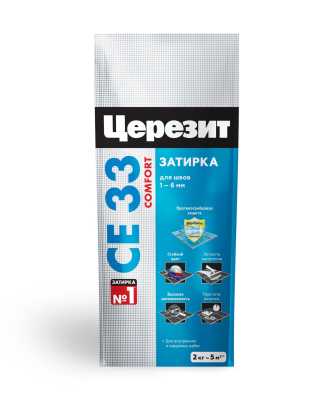 Затирка Церезит CE 33 антрацит, 2 кг