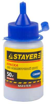 Краска STAYER для разметочных шнуров, синяя, 50г (300/10/10)