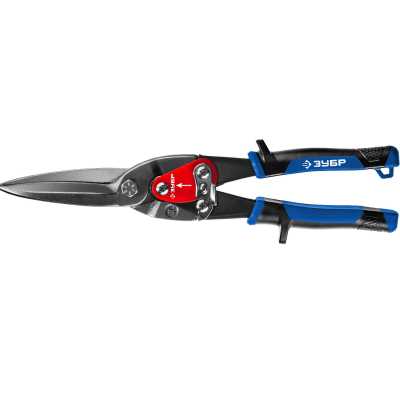 Ножницы ЗУБР ПРОФЕССИОНАЛ по металлу, 300 мм прямые удлин. двухрычажные