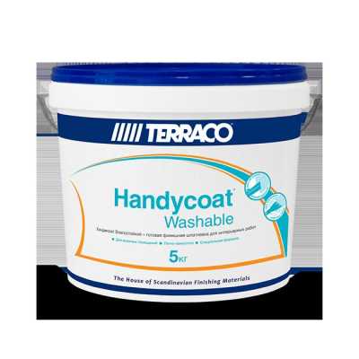 Шпаклевка готовая влагостойкая Terraco Handycoat Washable, 5 кг