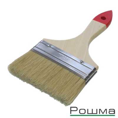 Кисть плоская РОШМА СТАНДАРТ 4,0 / 100мм, натуральный ворс